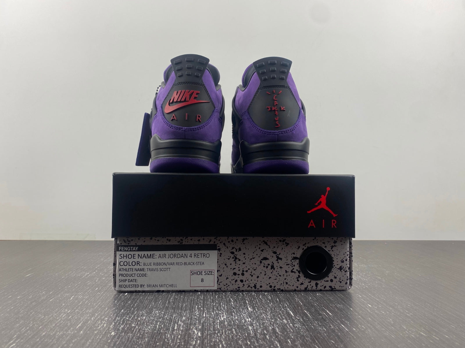 Air Jordan 4 Retro Purple Suede